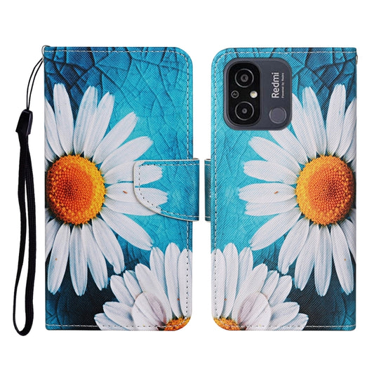 For Xiaomi Redmi 12C Colored Drawing Pattern Flip Leather Phone Case(Chrysanthemum) - Xiaomi Cases by PMC Jewellery | Online Shopping South Africa | PMC Jewellery