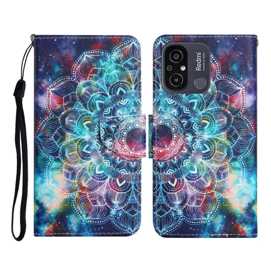 For Xiaomi Redmi 12C Colored Drawing Pattern Flip Leather Phone Case(Star Mandala) - Xiaomi Cases by PMC Jewellery | Online Shopping South Africa | PMC Jewellery