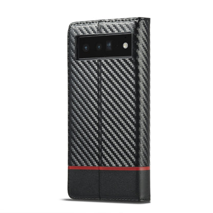For Google Pixel 7a LC.IMEEKE Carbon Fiber Leather Phone Case(Horizontal Black) - Google Cases by LC.IMEEKE | Online Shopping South Africa | PMC Jewellery
