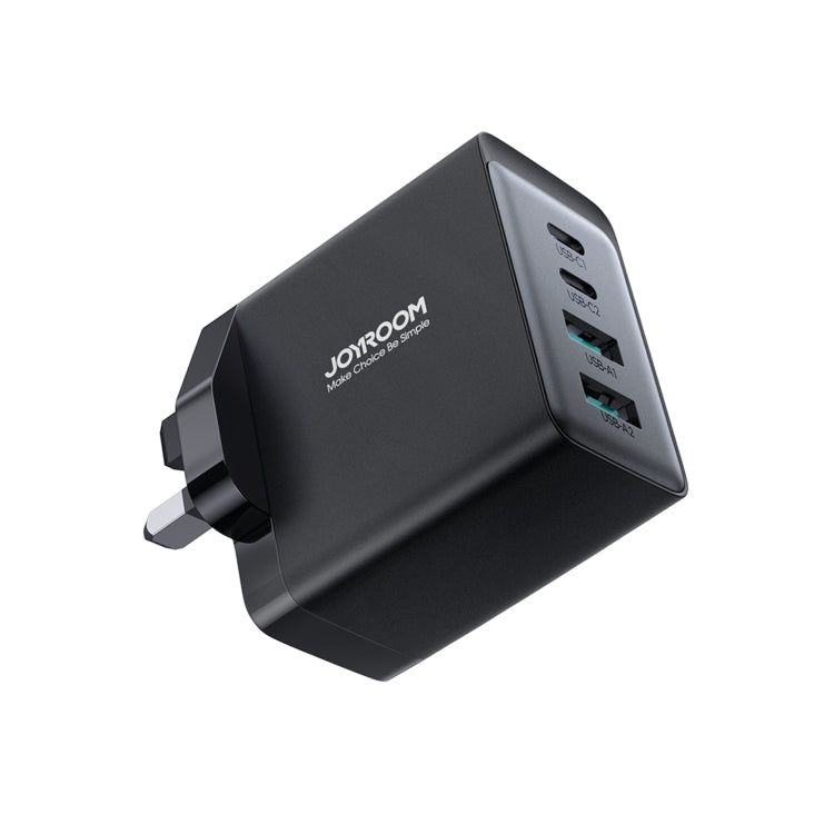 JOYROOM TCG02 Gallium Nitride 67W Dual USB+Dual USB-C/Type-C Multi-Port Charger Set, Specification:UK Plug(Black) - USB Charger by JOYROOM | Online Shopping South Africa | PMC Jewellery