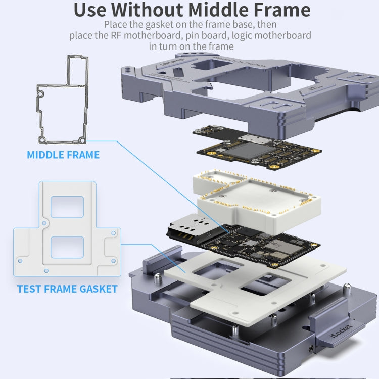 Qianli iSocket Motherboard Layered Test Fixture For iPhone 11 Series - Repair Fixture by QIANLI | Online Shopping South Africa | PMC Jewellery