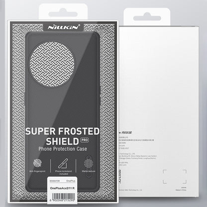 For OnePlus Ace 2/11R NILLKIN Frosted Shield Pro PC + TPU Phone Case(Black) - OnePlus Cases by NILLKIN | Online Shopping South Africa | PMC Jewellery
