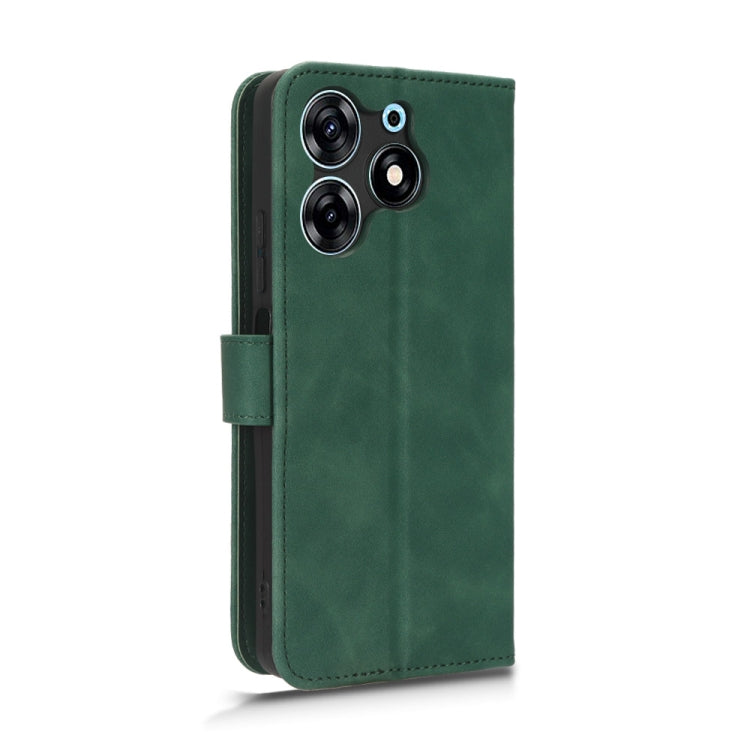 For TECNO Spark 10 Pro Skin Feel Magnetic Flip Leather Phone Case(Green) - Tecno Cases by PMC Jewellery | Online Shopping South Africa | PMC Jewellery