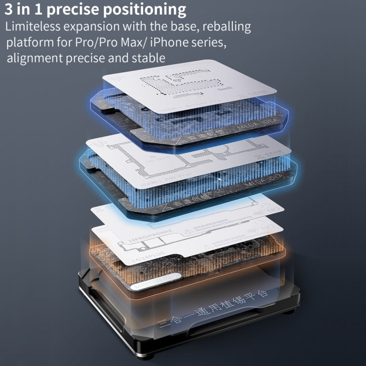 For Asus ROG Phone 6 Pro / 6 Qianli Mega-idea Multi-functional Middle Frame Positioning BGA Reballing Platform - Repair Platform by QIANLI | Online Shopping South Africa | PMC Jewellery