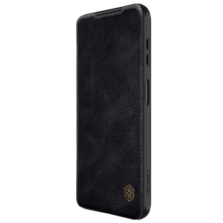 For Samsung Galaxy A14 4G NILLKIN QIN Series Pro Sliding Camera Cover Design Leather Phone Case(Black) - Galaxy Phone Cases by NILLKIN | Online Shopping South Africa | PMC Jewellery