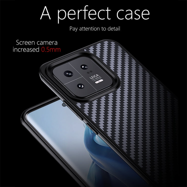 For Xiaomi 13 Pro wlons Magsafe Carbon Fiber Kevlar TPU Phone Case(Black) - 13 Pro Cases by wlons | Online Shopping South Africa | PMC Jewellery