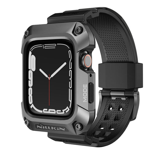 NILLKIN Ruidong Series Alloy + TPU Integrated Watch Band For Apple Watch Series SE 2&6&SE&5&4 44mm(Grey) - Smart Wear by NILLKIN | Online Shopping South Africa | PMC Jewellery