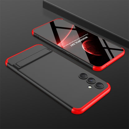 For Samsung Galaxy A54 5G GKK Three Stage Splicing Full Coverage PC Phone Case with Stand(Black Red) - Galaxy Phone Cases by GKK | Online Shopping South Africa | PMC Jewellery