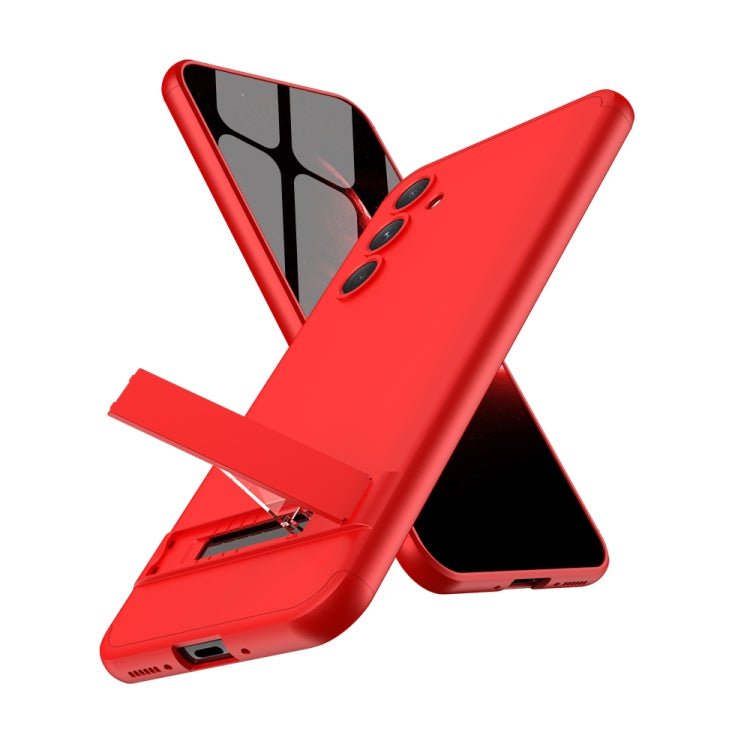 For Samsung Galaxy A54 5G GKK Three Stage Splicing Full Coverage PC Phone Case with Stand(Red) - Galaxy Phone Cases by GKK | Online Shopping South Africa | PMC Jewellery