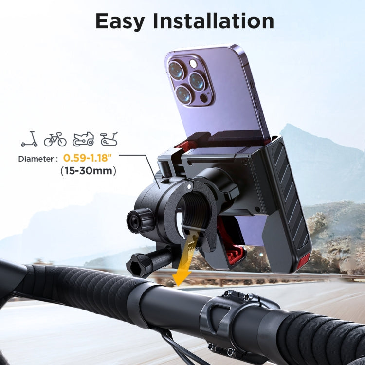 JOYROOM JR-ZS266 Bicycle Handle Phone Mount Compatible with 4.7-6.8 inch(Black) - Holders by JOYROOM | Online Shopping South Africa | PMC Jewellery