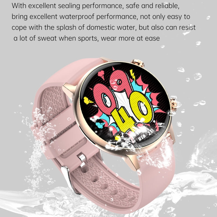 HK39 1.1 inch Smart Silicone Strap Watch Supports Bluetooth Call/Blood Oxygen Monitoring(Black) - Smart Wear by PMC Jewellery | Online Shopping South Africa | PMC Jewellery