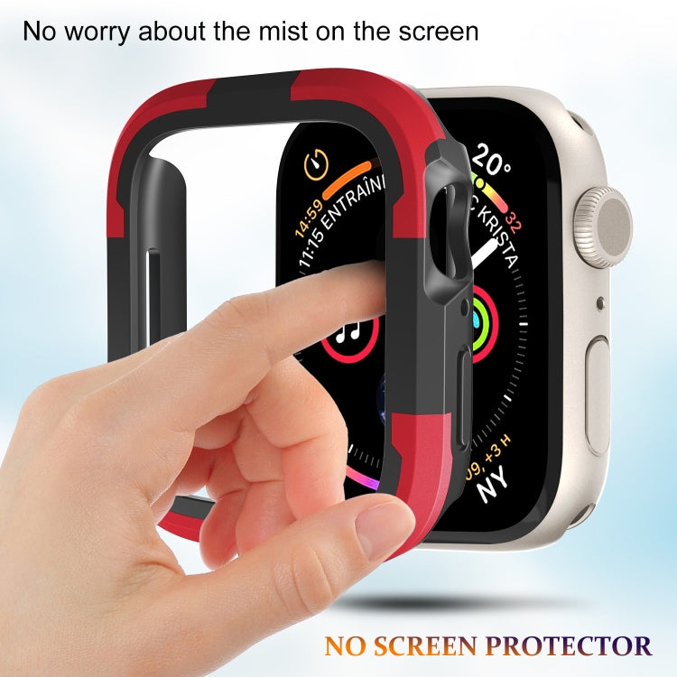 For Apple Watch Series 8 & 7 45mm Armor Frame Watch Case(Red) - Smart Wear by PMC Jewellery | Online Shopping South Africa | PMC Jewellery