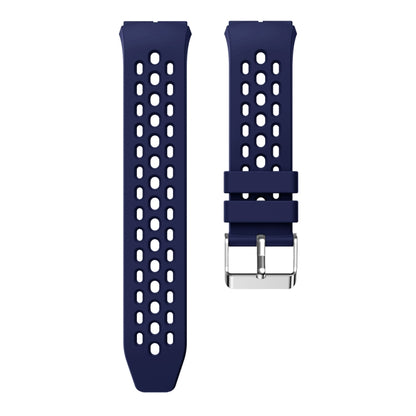 For Huawei Watch GT 2e Solid Color Round Hole Silicone Watch Band(Midnight Blue) - Smart Wear by PMC Jewellery | Online Shopping South Africa | PMC Jewellery