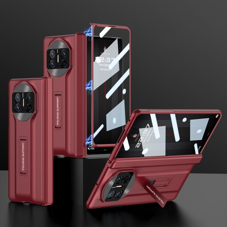 For Huawei Mate X3 GKK Integrated Magnetic Folding Hinge Supercar Phone Case(Red) - Huawei Cases by GKK | Online Shopping South Africa | PMC Jewellery