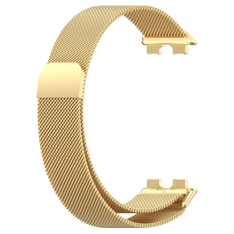 For Huawei Band 8 Milanese Metal Watch Band(Gold) - Smart Wear by PMC Jewellery | Online Shopping South Africa | PMC Jewellery