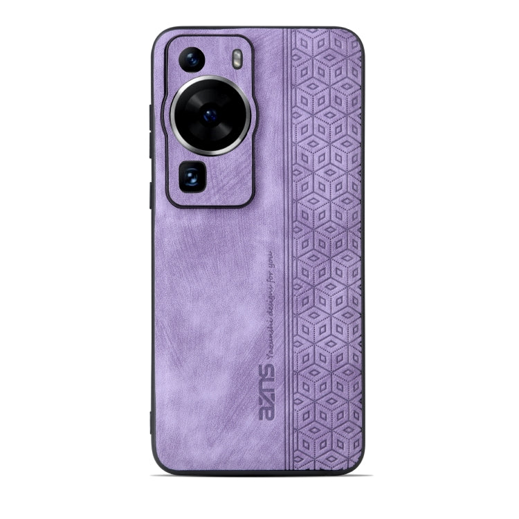 For Huawei P60 / P60 Pro AZNS 3D Embossed Skin Feel Phone Case(Purple) - Huawei Cases by AZNS | Online Shopping South Africa | PMC Jewellery