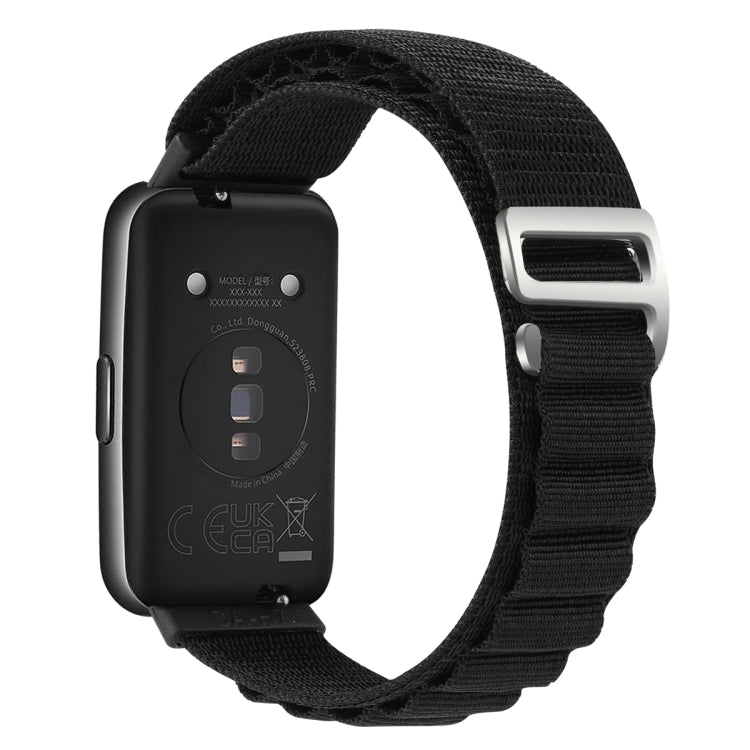 For Huawei Band 7 Loop Nylon Watch Band(Black) - Smart Wear by PMC Jewellery | Online Shopping South Africa | PMC Jewellery