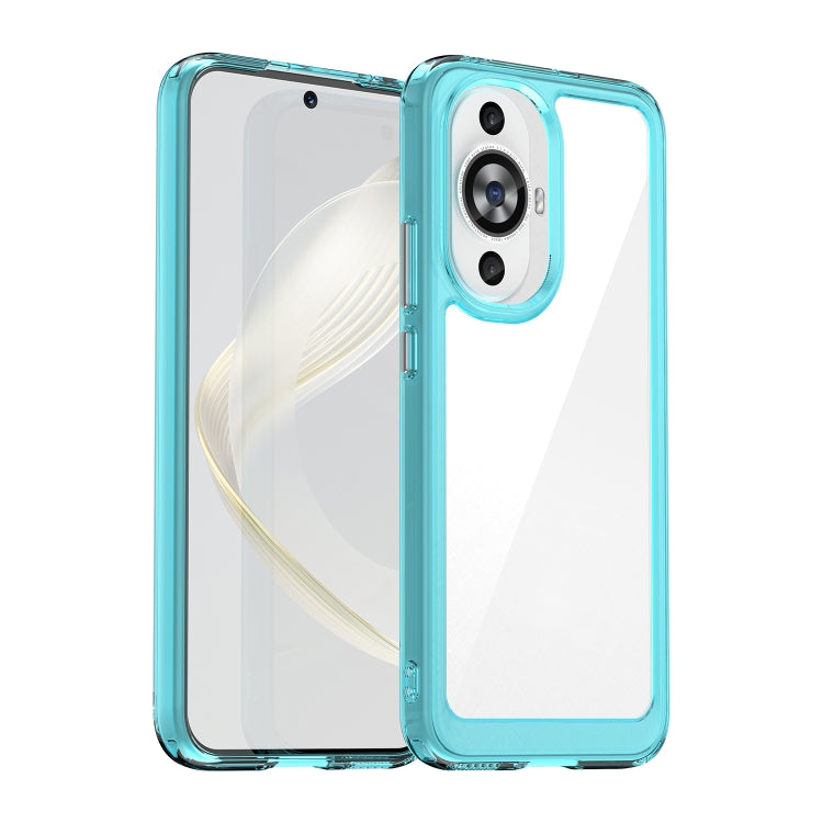 For Huawei Nova 11 Colorful Series Acrylic + TPU Phone Case(Transparent Blue) - Huawei Cases by PMC Jewellery | Online Shopping South Africa | PMC Jewellery