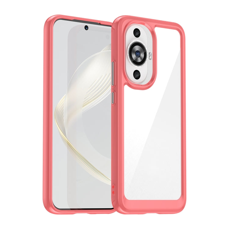 For Huawei Nova 11 Colorful Series Acrylic + TPU Phone Case(Red) - Huawei Cases by PMC Jewellery | Online Shopping South Africa | PMC Jewellery