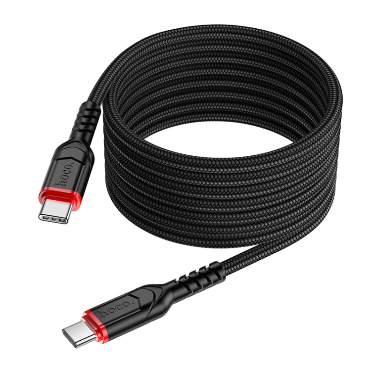 hoco X59 Victory 60W USB-C / Type-C to USB-C / Type-C Charging Data Dable, Length:2m(Black) - USB-C & Type-C Cable by hoco | Online Shopping South Africa | PMC Jewellery