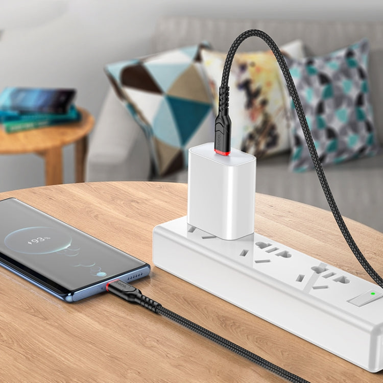 hoco X59 Victory 60W USB-C / Type-C to USB-C / Type-C Charging Data Dable, Length:2m(Blue) - USB-C & Type-C Cable by hoco | Online Shopping South Africa | PMC Jewellery