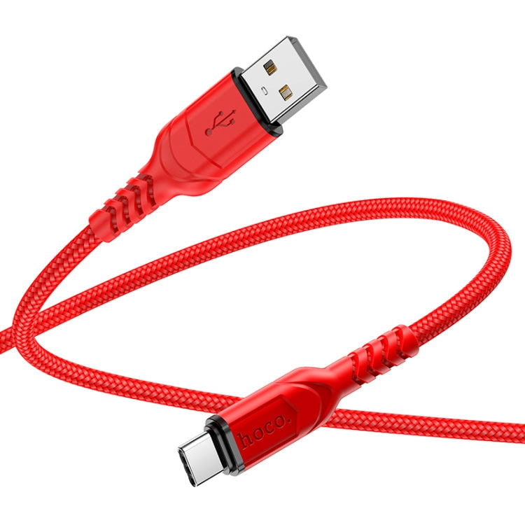 hoco X59 Victory 3A USB to USB-C / Type-C Charging Data Dable, Length:2m(Black) - USB-C & Type-C Cable by hoco | Online Shopping South Africa | PMC Jewellery