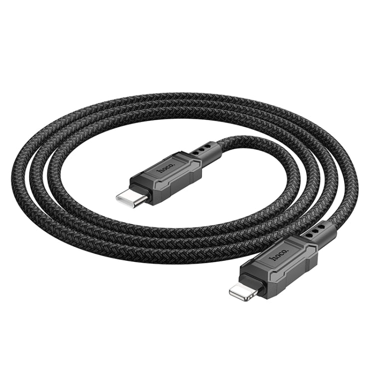 hoco X94 Leader PD 20W USB-C / Type-C to 8 Pin Charging Data Dable, Length:1m(Black) - 2 in 1 Cable by hoco | Online Shopping South Africa | PMC Jewellery