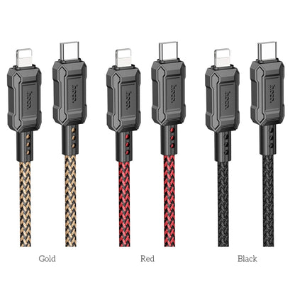 hoco X94 Leader PD 20W USB-C / Type-C to 8 Pin Charging Data Dable, Length:1m(Gold) - 2 in 1 Cable by hoco | Online Shopping South Africa | PMC Jewellery