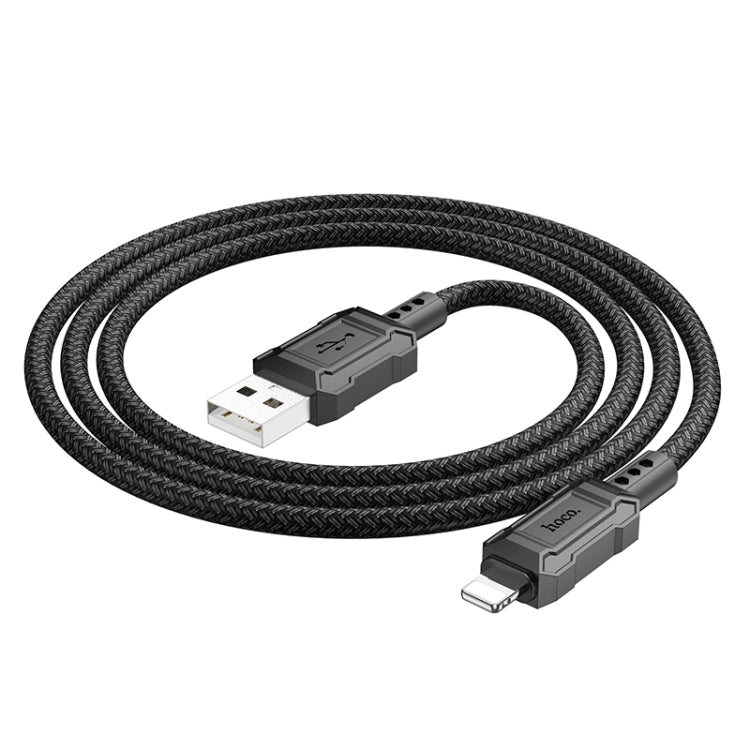 hoco X94 Leader 2.4A USB to 8 Pin Charging Data Dable, Length:1m(Gold) - Normal Style Cable by hoco | Online Shopping South Africa | PMC Jewellery