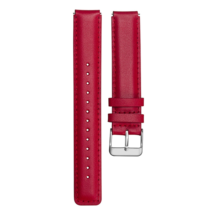 For Huawei Band 7 Glossy Leather Watch Band(Red) - Smart Wear by PMC Jewellery | Online Shopping South Africa | PMC Jewellery