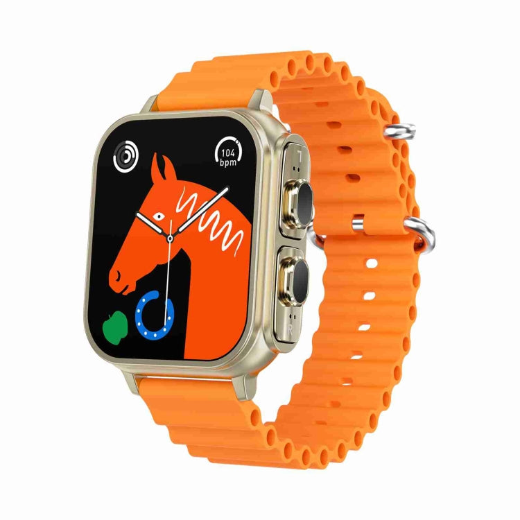 N22 2 in 1 1.96 inch HD Display Sport Bluetooth Call Earphone Smart Watch(Orange) - Smart Wear by PMC Jewellery | Online Shopping South Africa | PMC Jewellery