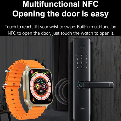 N22 2 in 1 1.96 inch HD Display Sport Bluetooth Call Earphone Smart Watch(Black) - Smart Wear by PMC Jewellery | Online Shopping South Africa | PMC Jewellery