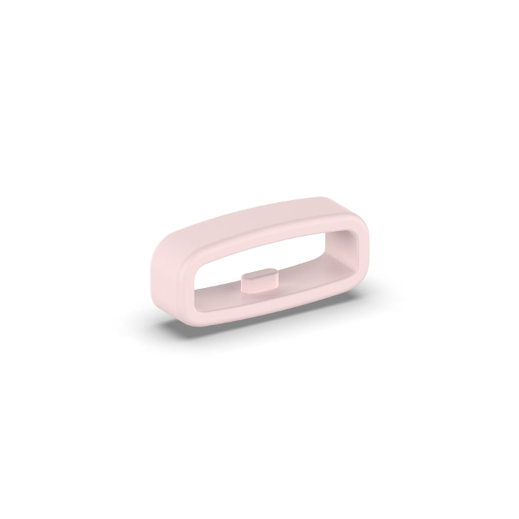18mm 10pcs Universal Watch Band Fixed Silicone Ring Safety Buckle(Light Pink) -  by PMC Jewellery | Online Shopping South Africa | PMC Jewellery