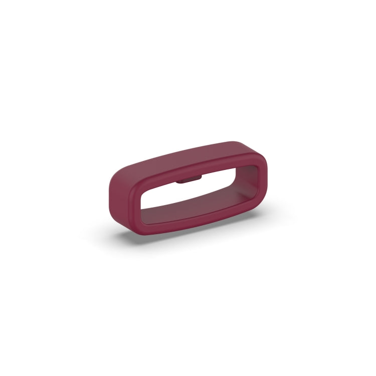 22mm 10pcs Universal Watch Band Fixed Silicone Ring Safety Buckle(Wine Red) -  by PMC Jewellery | Online Shopping South Africa | PMC Jewellery