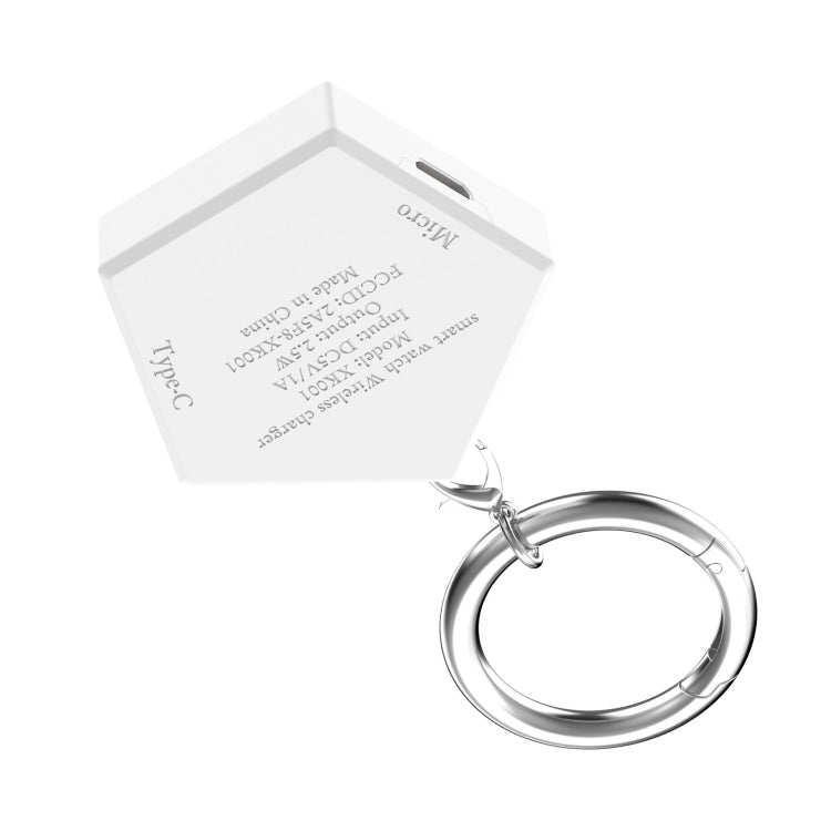 For Huawei Watch Ultimate Portable Universal Smart Watch Charger, Port:Micro-USB(White) -  by PMC Jewellery | Online Shopping South Africa | PMC Jewellery