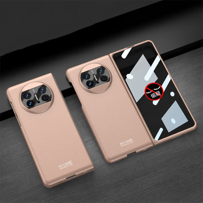 For Huawei Mate X3 GKK Peep-proof Integrated Ultra-thin Full Coverage Phone Flip Case(Gold) - Huawei Cases by GKK | Online Shopping South Africa | PMC Jewellery