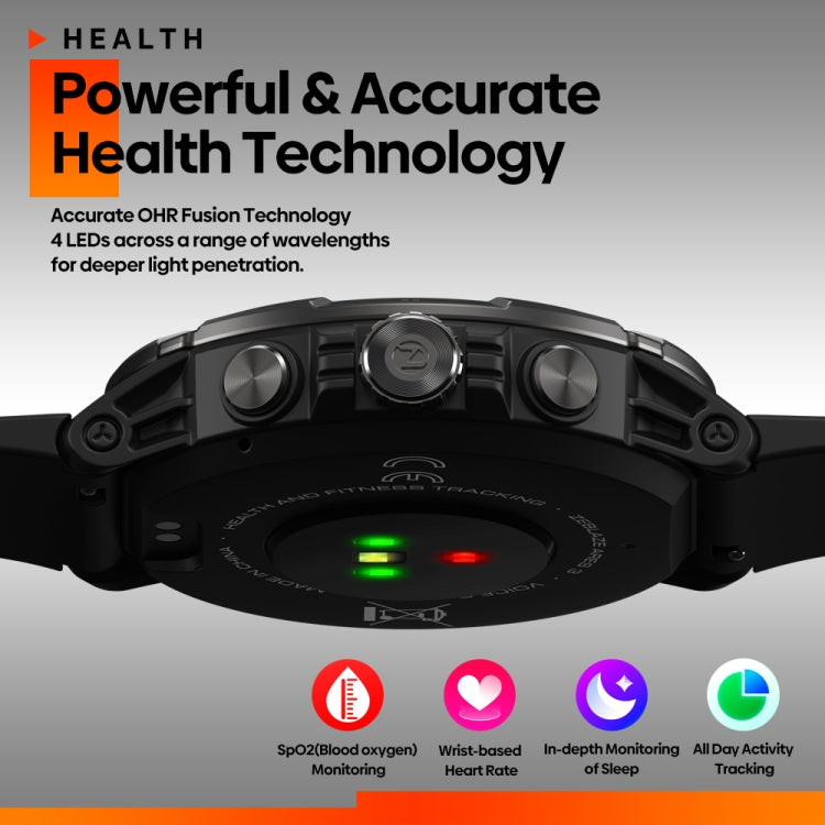 Zeblaze Ares 3 1.52 inch IPS Screen Smart Watch Supports Health Monitoring / Voice Calls(Meteorite Black) - Smart Watches by Zeblaze | Online Shopping South Africa | PMC Jewellery