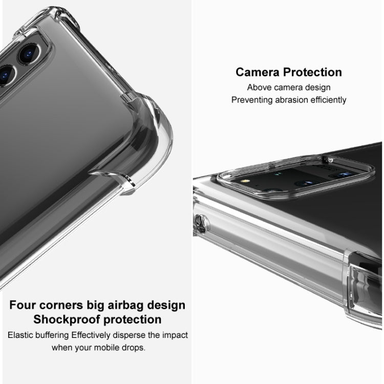 For Honor Magic5 Pro imak Shockproof Airbag TPU Phone Case(Transparent Black) - Honor Cases by imak | Online Shopping South Africa | PMC Jewellery