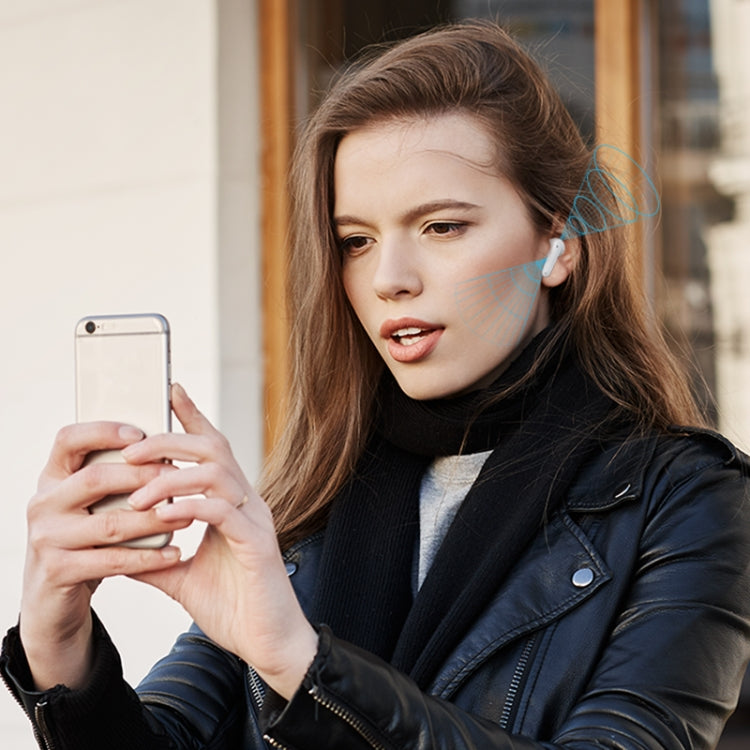 USAMS BE16 Ice Tray Series Transparent TWS In-Ear Wireless Bluetooth Earphone(White) - TWS Earphone by USAMS | Online Shopping South Africa | PMC Jewellery