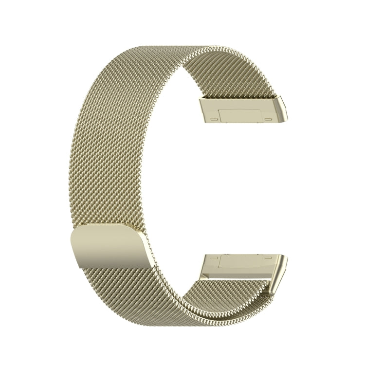 For Fitbit Versa 4 Milanese Magnetic Metal Weave Watchband, Small Size(Official Gold) -  by PMC Jewellery | Online Shopping South Africa | PMC Jewellery