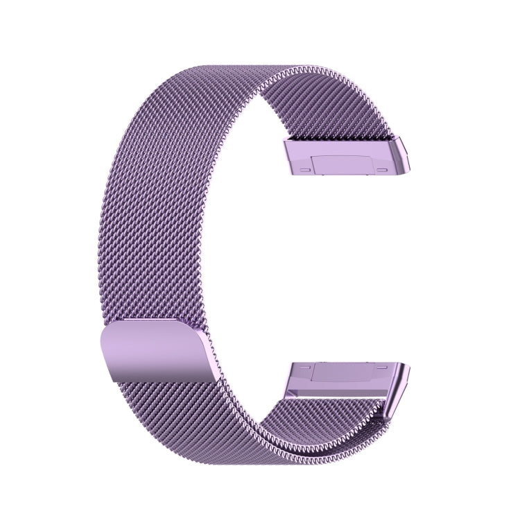 For Fitbit Versa 4 Milanese Magnetic Metal Weave Watchband, Small Size(Light Purple) -  by PMC Jewellery | Online Shopping South Africa | PMC Jewellery