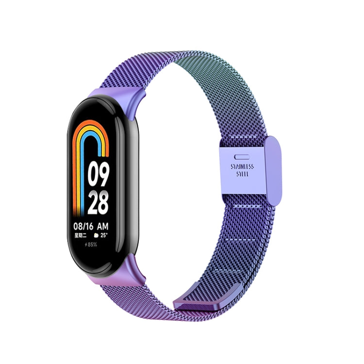 For Xiaomi Mi Band 8 Milanese Buckle Metal Watch Band(Colorful) -  by PMC Jewellery | Online Shopping South Africa | PMC Jewellery