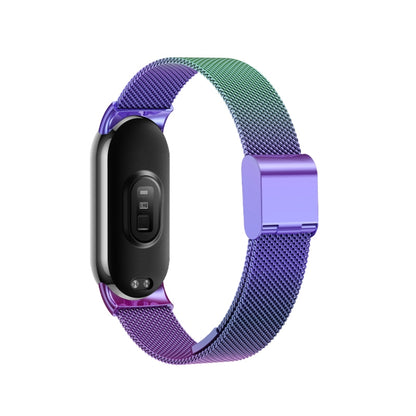 For Xiaomi Mi Band 8 Milanese Buckle Metal Watch Band(Colorful) -  by PMC Jewellery | Online Shopping South Africa | PMC Jewellery