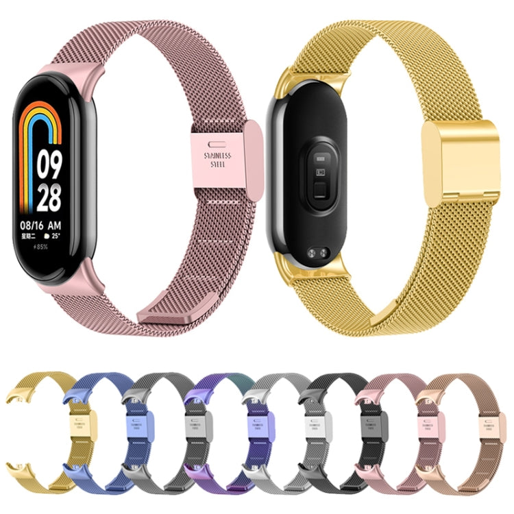 For Xiaomi Mi Band 8 Milanese Buckle Metal Watch Band(Colorful) -  by PMC Jewellery | Online Shopping South Africa | PMC Jewellery