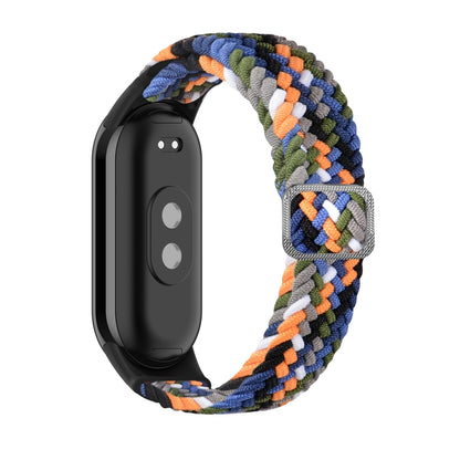 For Xiaomi Mi Band 8 Adjustable Nylon Braided Elasticity Watch Band(Colorful Denim) -  by PMC Jewellery | Online Shopping South Africa | PMC Jewellery