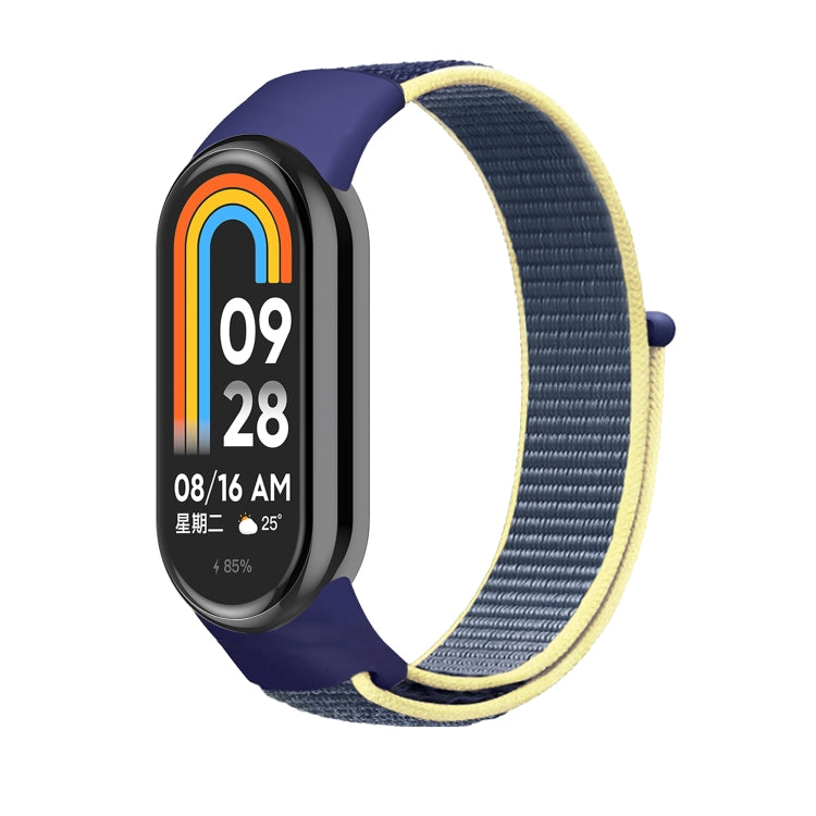 For Xiaomi Mi Band 8 Loop Nylon Replacement Watch Band(Ice Ocean Blue) -  by PMC Jewellery | Online Shopping South Africa | PMC Jewellery