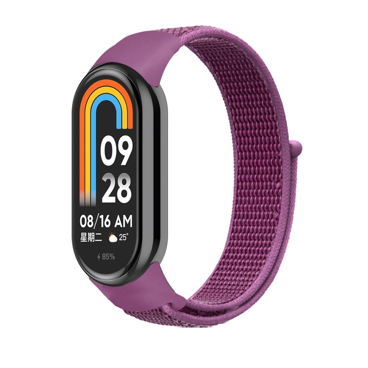 For Xiaomi Mi Band 8 Loop Nylon Replacement Watch Band(Purple) -  by PMC Jewellery | Online Shopping South Africa | PMC Jewellery