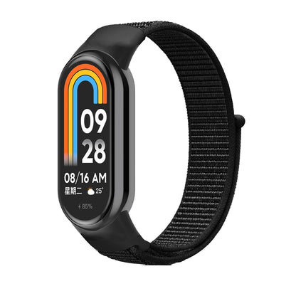 For Xiaomi Mi Band 8 Loop Nylon Replacement Watch Band(Dark Black) -  by PMC Jewellery | Online Shopping South Africa | PMC Jewellery