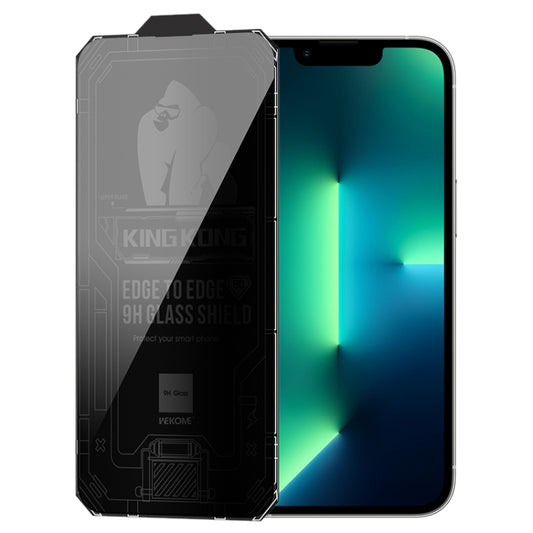 For iPhone 13 Pro Max WK WTP-067 King Kong Vacha 9D Curved Privacy Tempered Glass Film(Black) - iPhone 13 Pro Max Tempered Glass by WK | Online Shopping South Africa | PMC Jewellery