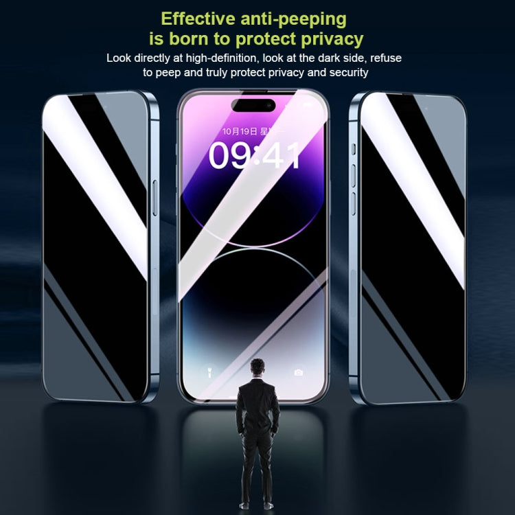 For iPhone 13 Pro Max WK WTP-067 King Kong Vacha 9D Curved Privacy Tempered Glass Film(Black) - iPhone 13 Pro Max Tempered Glass by WK | Online Shopping South Africa | PMC Jewellery